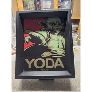 Star Wars - "Yoda Jedi Master" - 3D Image - Shadow Box